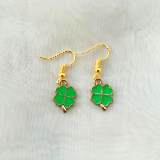 Clover Leaf Earring - Green