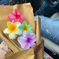 Set of 4 Large Flower Claw Clips Bouquet