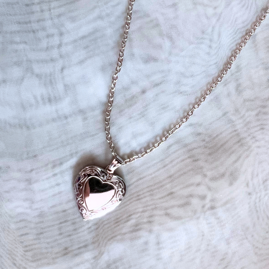 Photo Heart Locket - Silver
