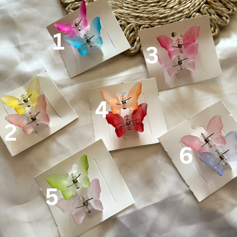Butterfly Claw Clip - Small - Set of 2