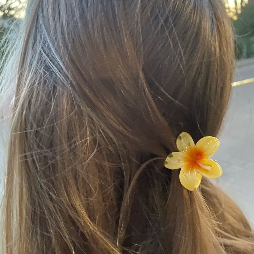 Yellow Flower Claw Clip - Mini