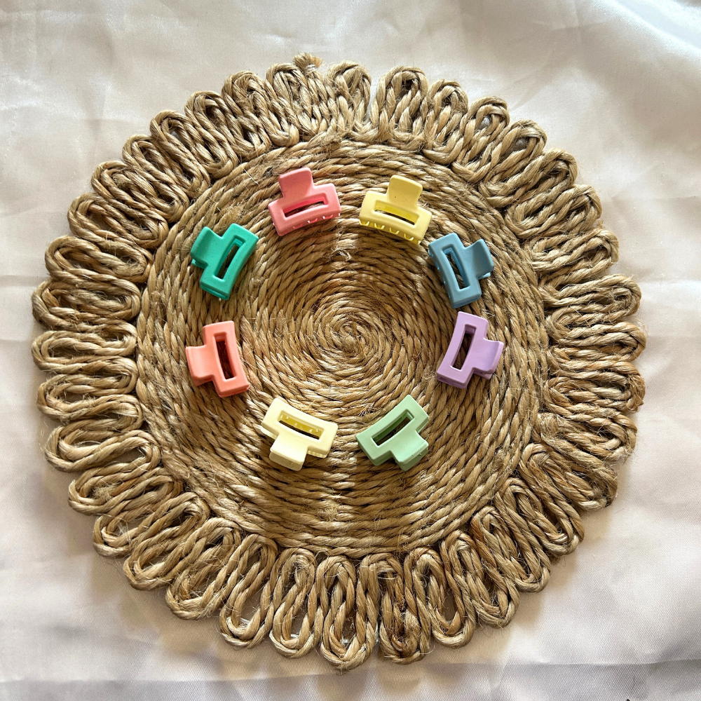 Mini Rectangle Claw Clip - Extra Small