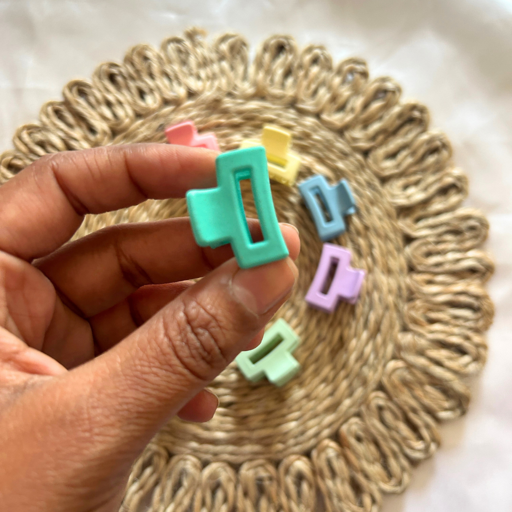 Mini Rectangle Claw Clip - Extra Small