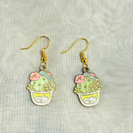 Cute Pastel Plant Earrings