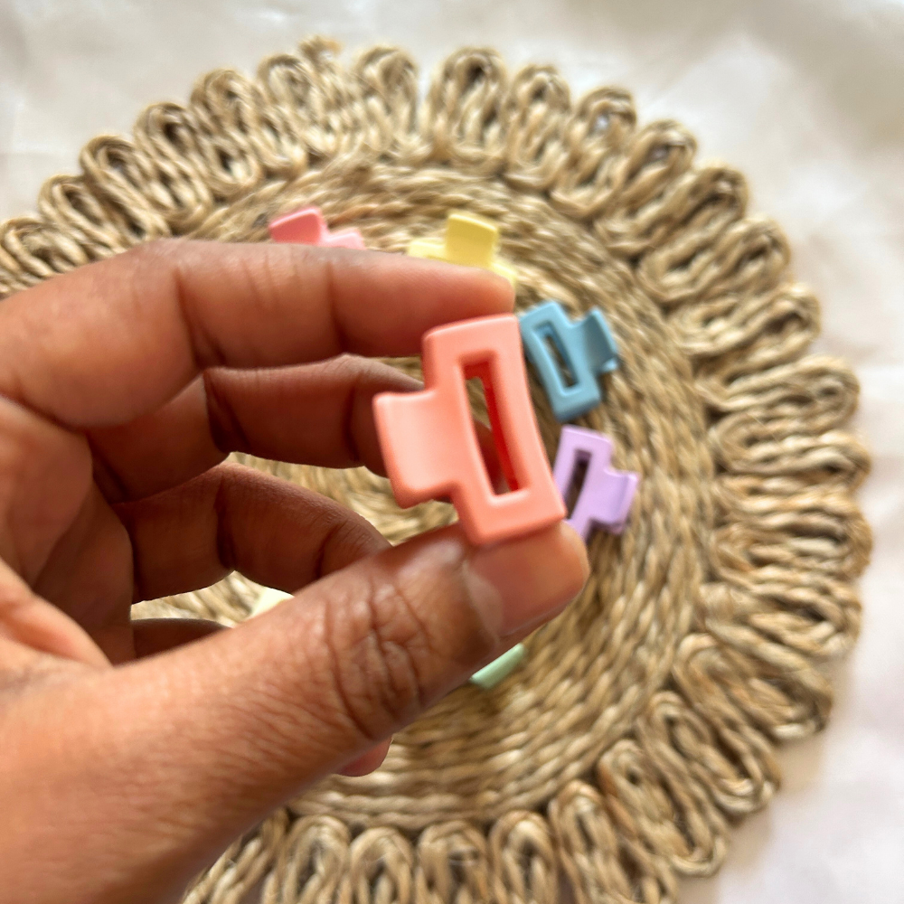 Mini Rectangle Claw Clip - Extra Small