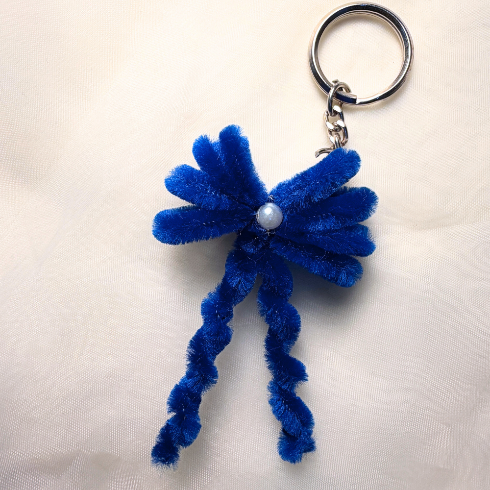 Bow Keychain - Pipe Cleaner Straw Collection