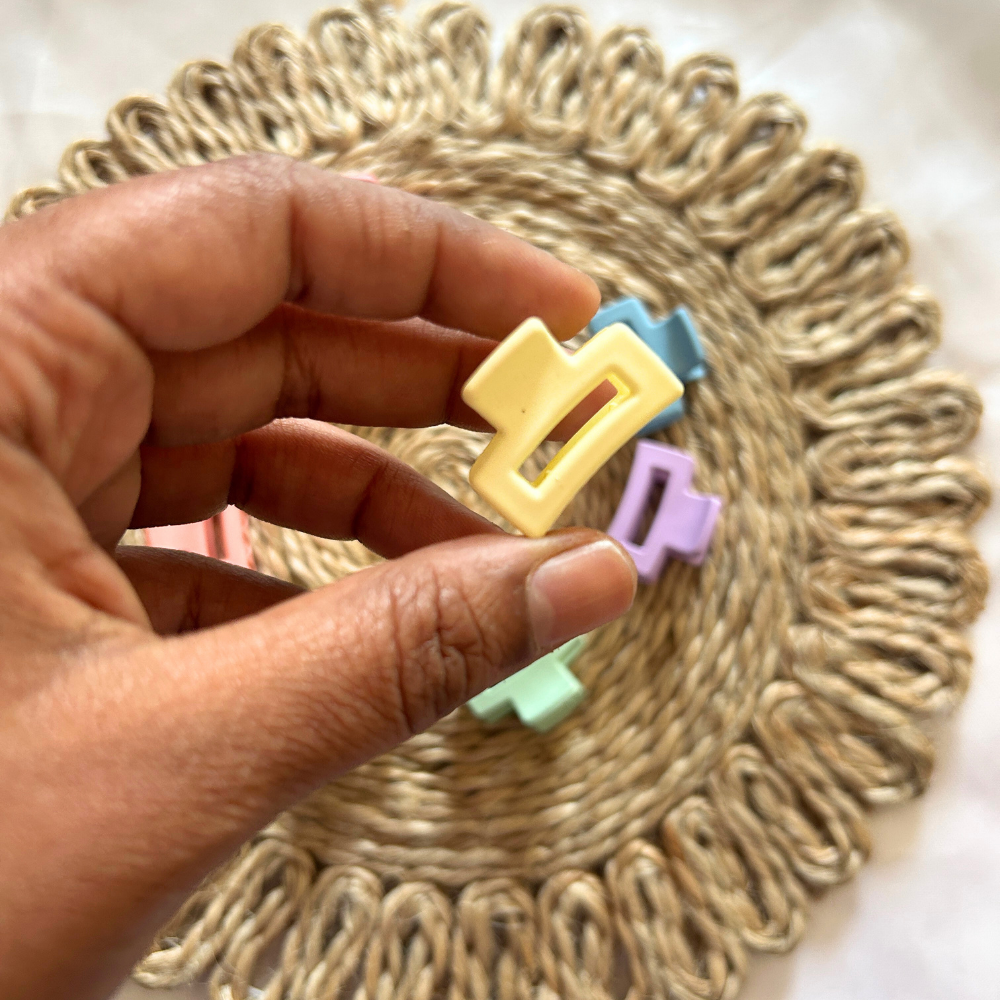 Mini Rectangle Claw Clip - Extra Small