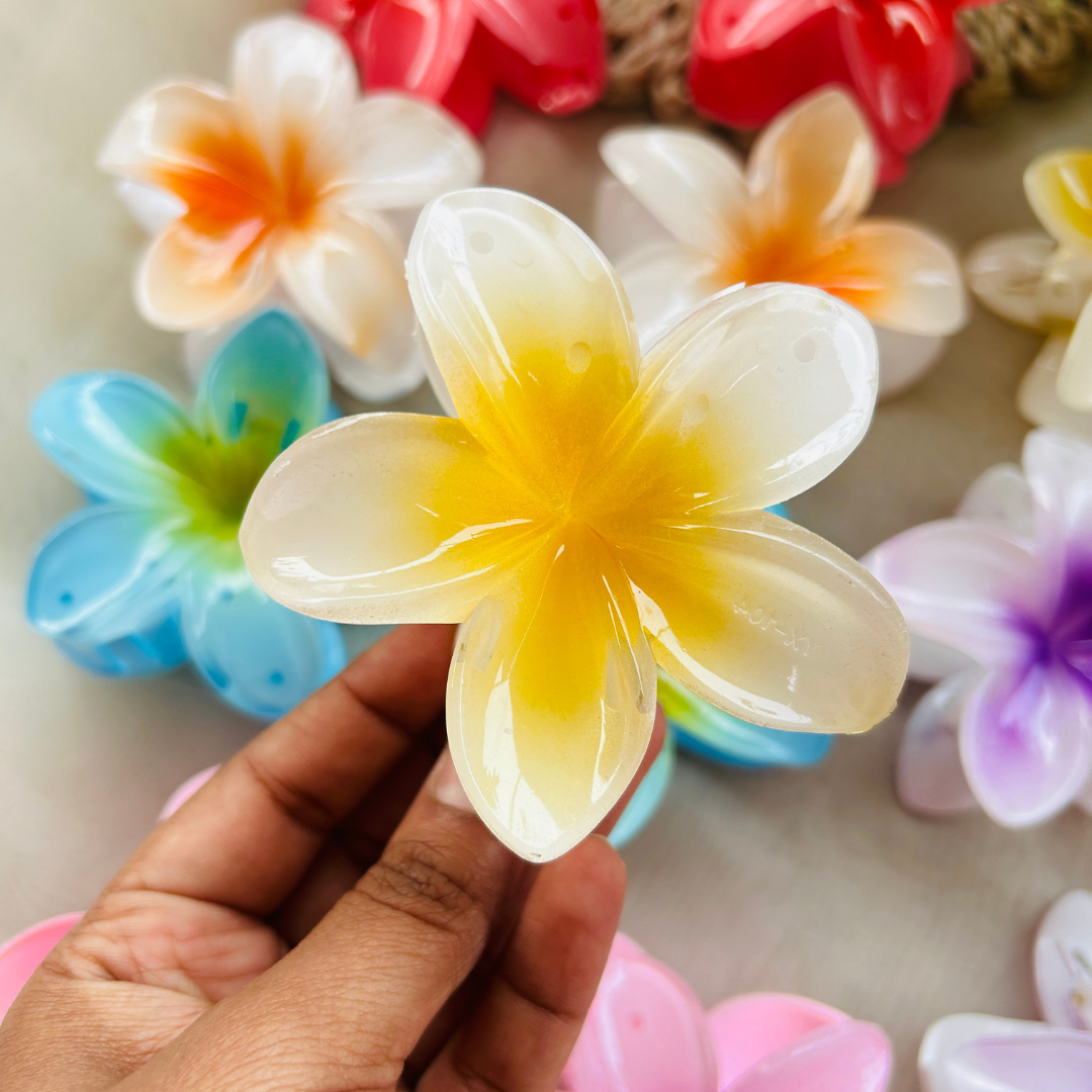 Flower Clip - Large - Yellow