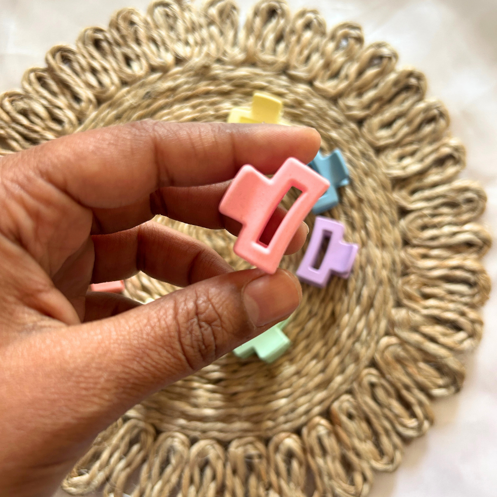 Mini Rectangle Claw Clip - Extra Small