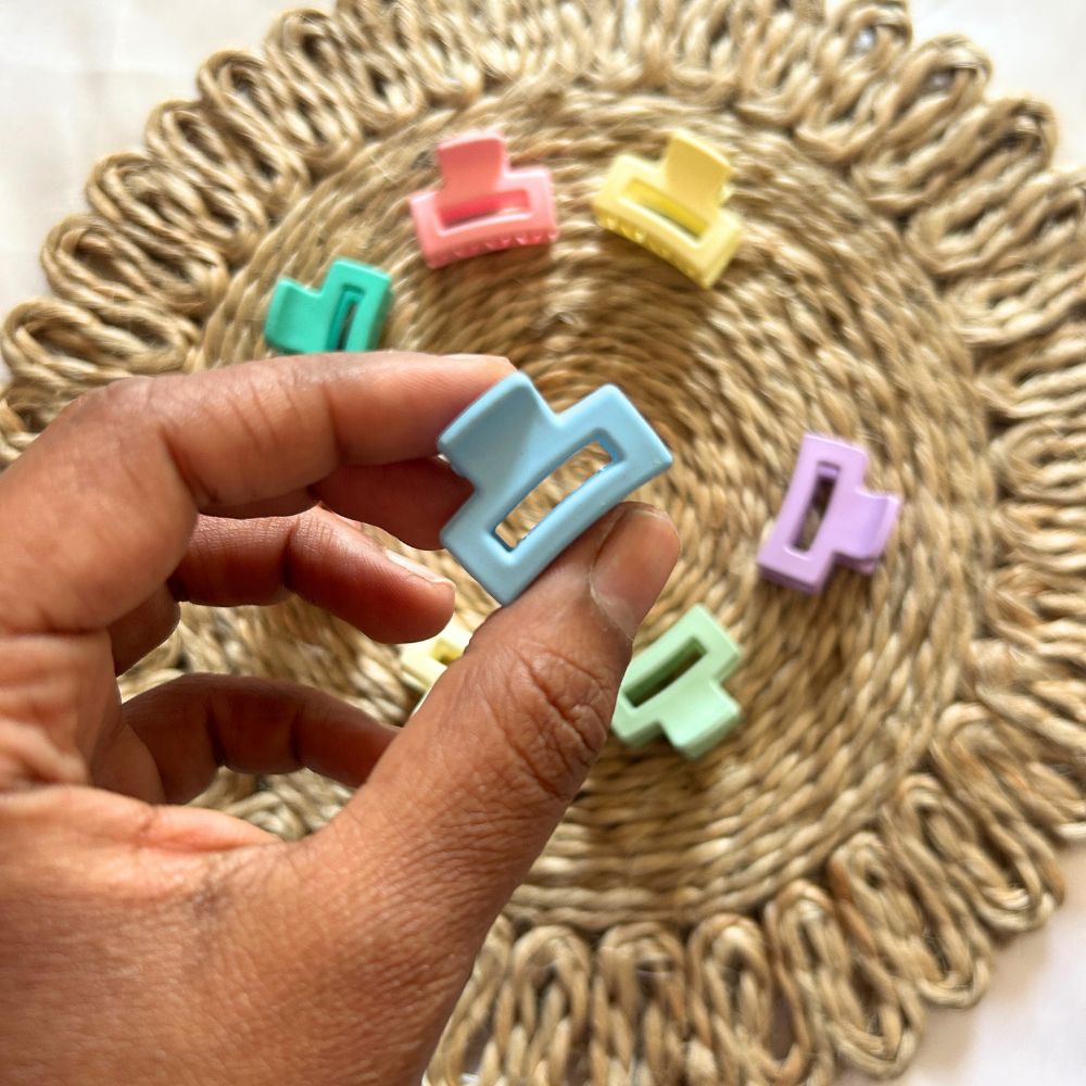 Mini Rectangle Claw Clip - Extra Small