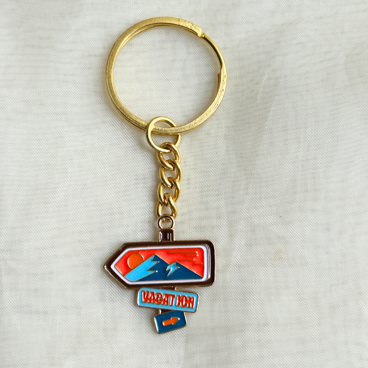 Direction to the Mountains Keychain - The Travel + Vacation Collection