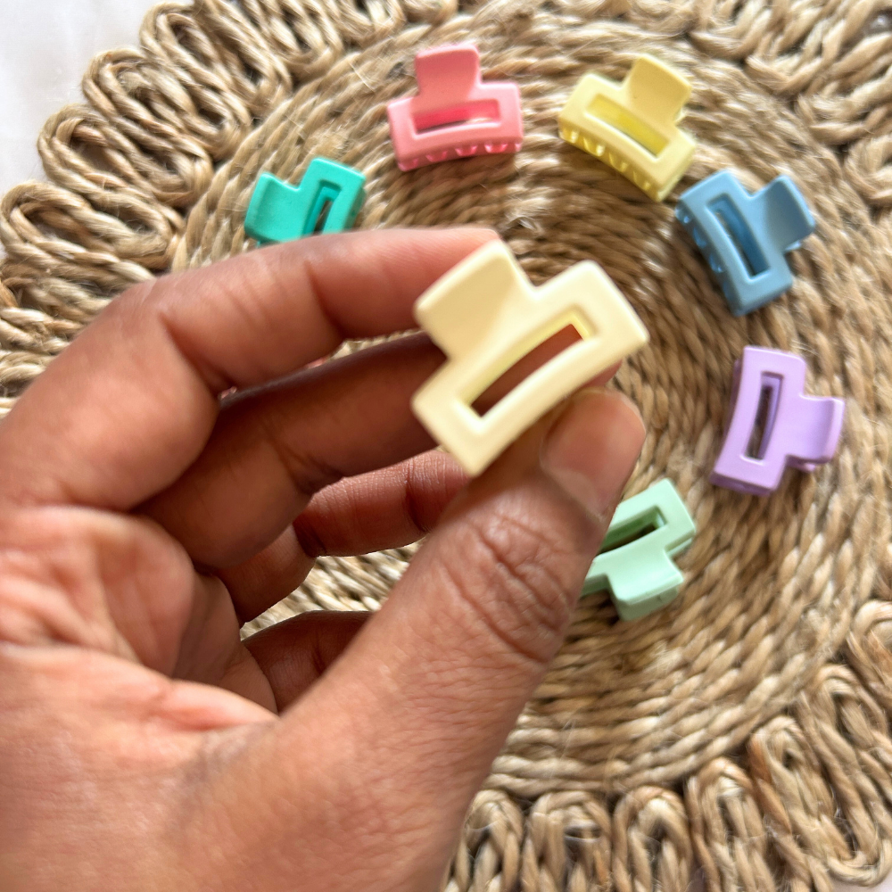 Mini Rectangle Claw Clip - Extra Small