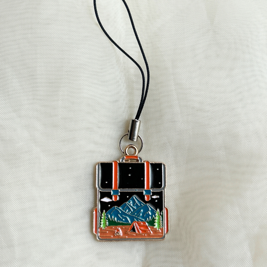 Camping Bag Phone Charm - The Travel + Vacation Collection