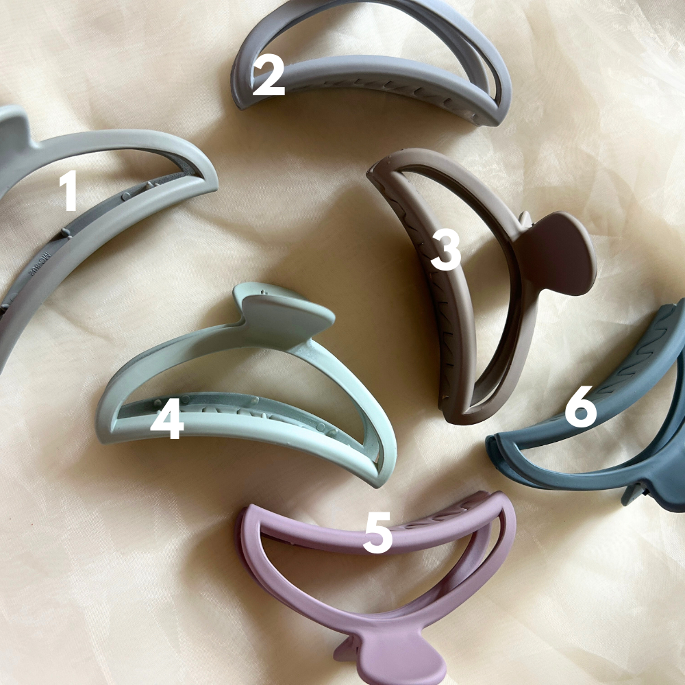 Semi Circle Claw Clip - Pick your Colour!