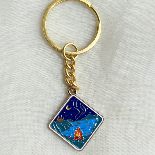 Campfire Keychain  - The Travel + Vacation Collection