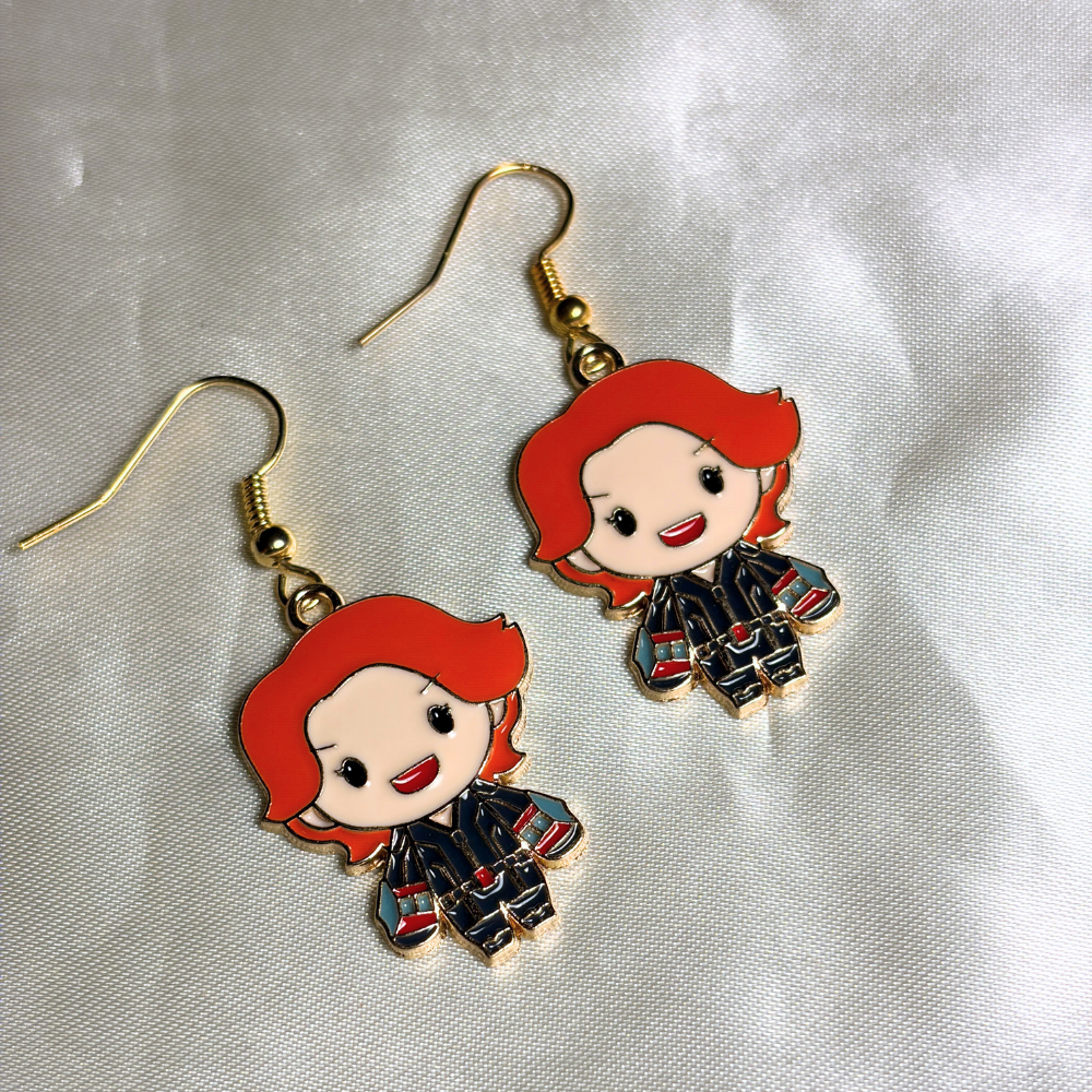 Black Widow Earrings - The Marvel Collection