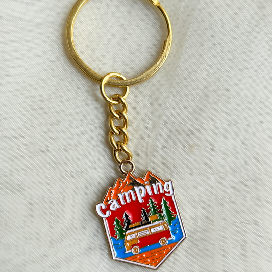 Camping Keychain - The Travel + Vacation Collection