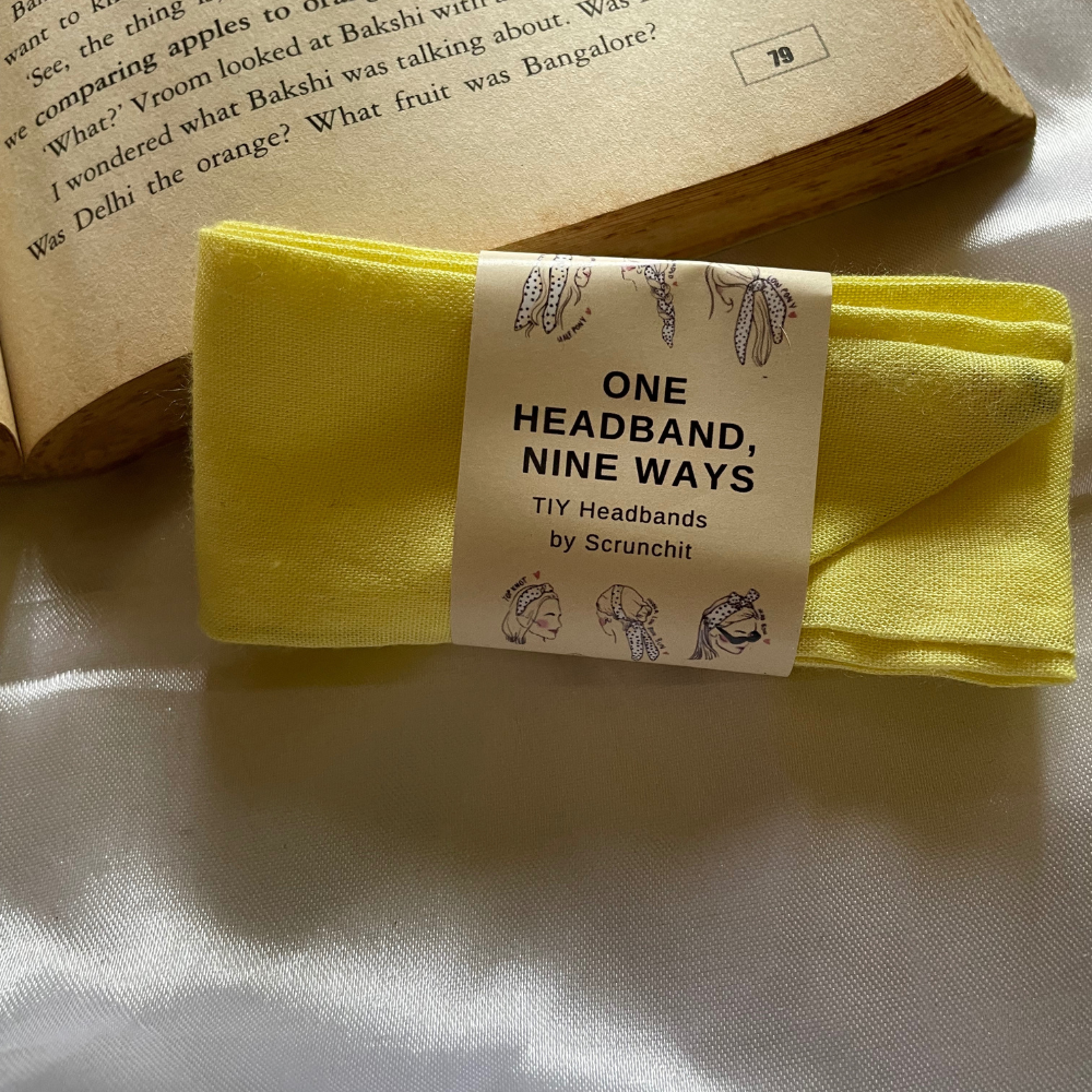 Lemon Yellow TIY Headband