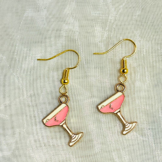 Cocktail Pink Earrings