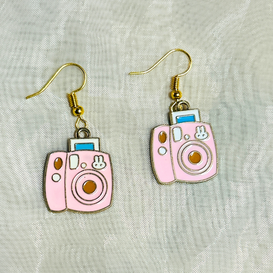 Pink Polaroid Earrings