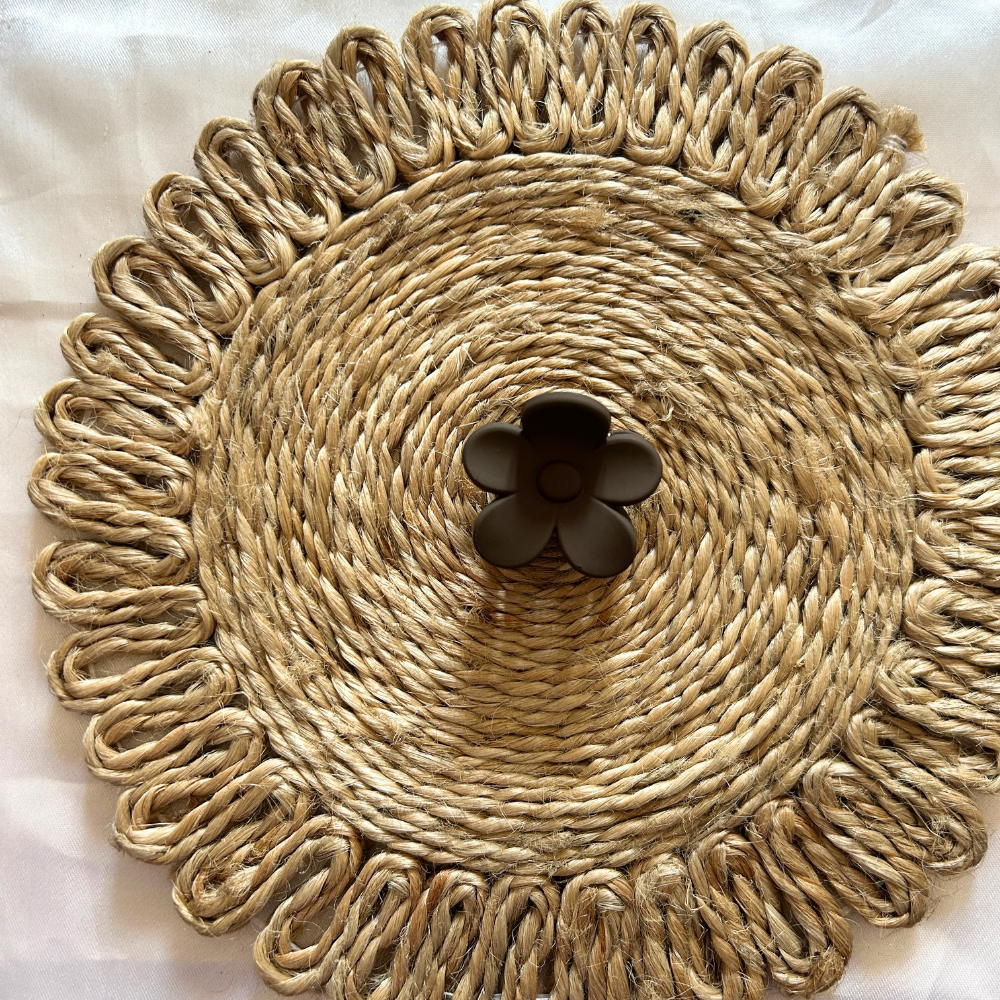 Flower Claw Clip - Small - Neutral Colours