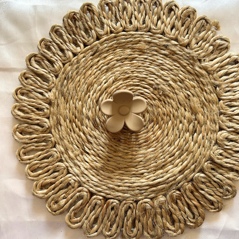 Flower Claw Clip - Small - Neutral Colours