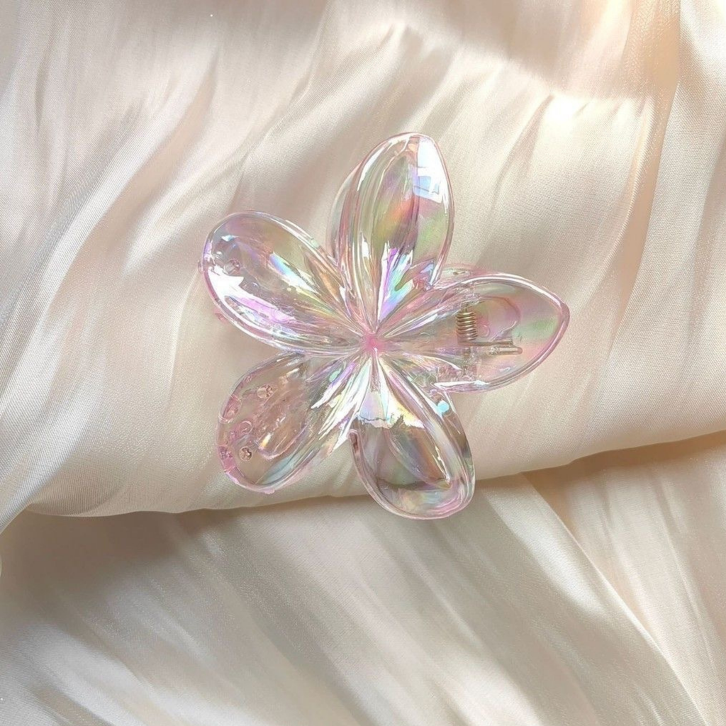 Transparent Flower Claw Clip - Extra Small