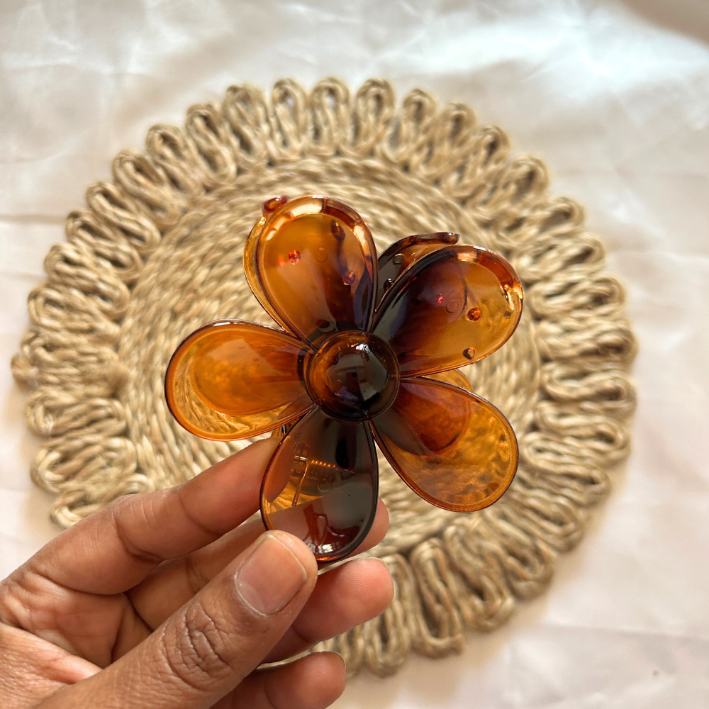 Flower Claw Clip - Medium