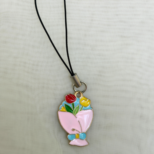 Tulip Bouquet Phone Charm