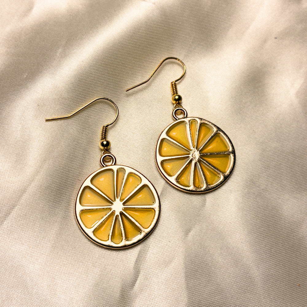 Lemon Wedge Earrings