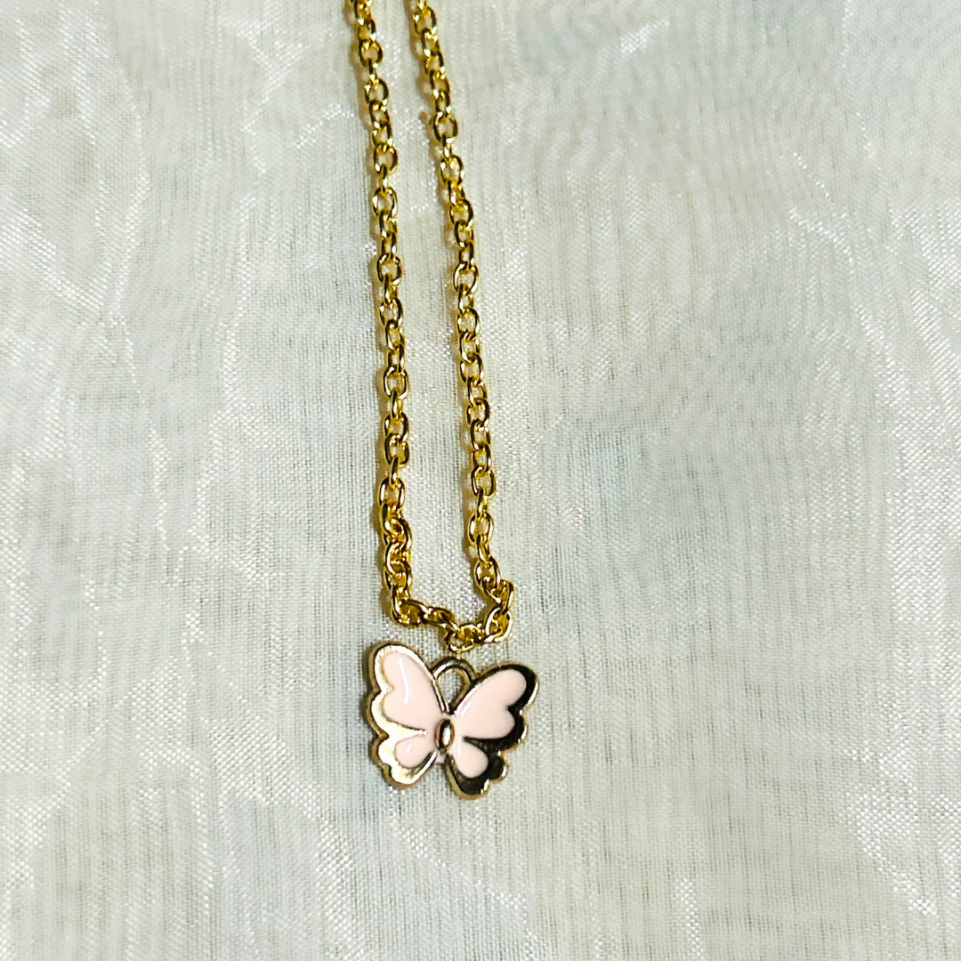 Little Pink Butterfly Chain