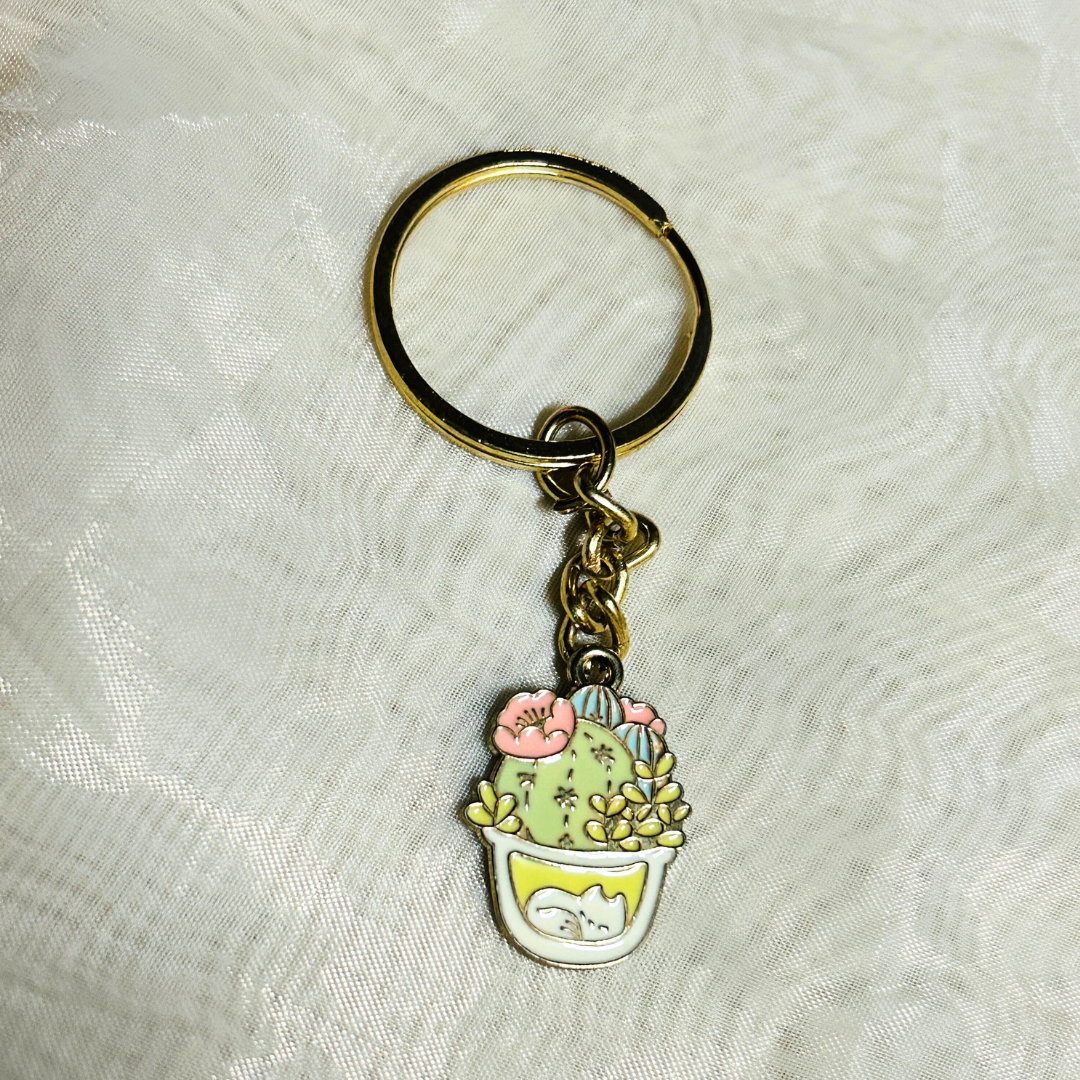 Pastel Planter Keychain