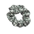 Green Floral Print Scrunchie