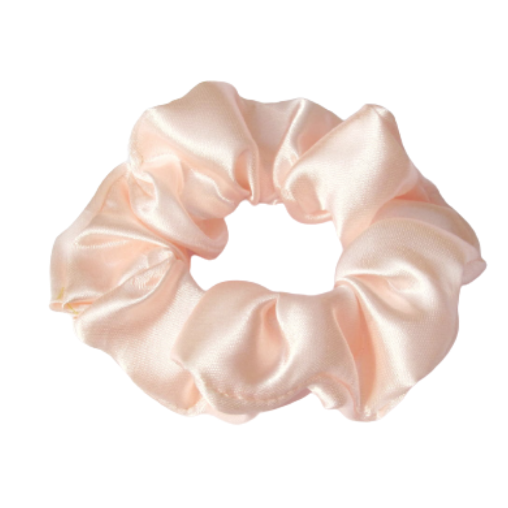 Pastel Pink - Satin Scrunchie