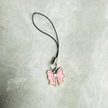 Bow Phone Charm - Pink