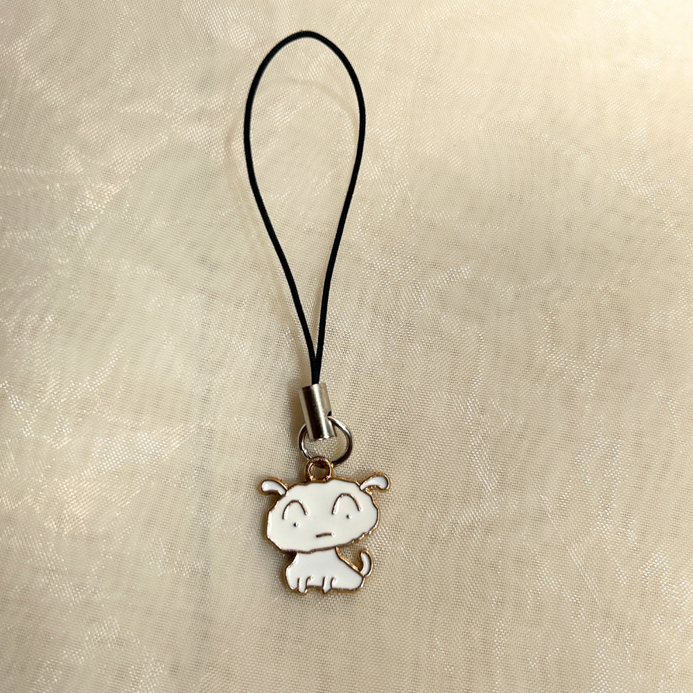 Shiro Phone Charm - Shinchan and Shiro Collection