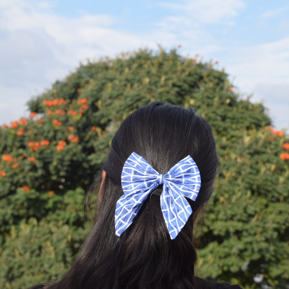 Blue Prints -  Pigtail Bow