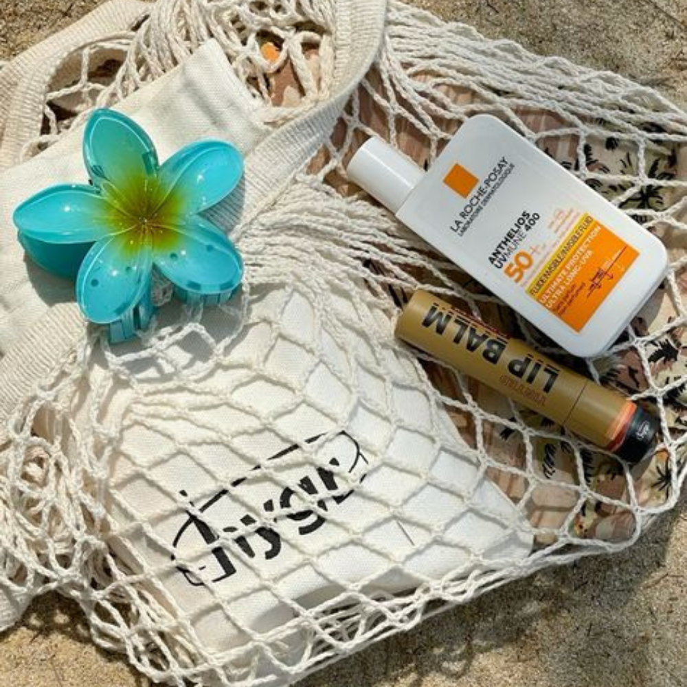 Blue Flower Claw Clip - Medium