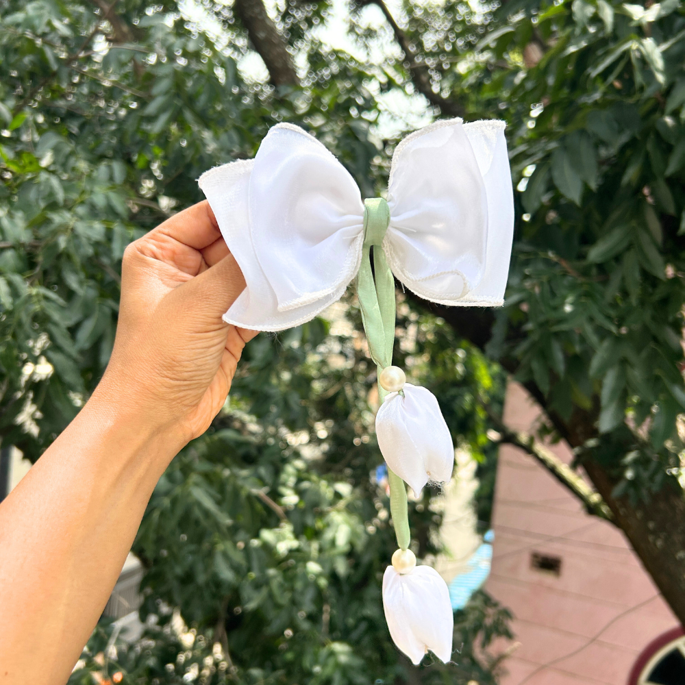 White Tulip Bow