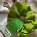 Green Zipper Scrunchie