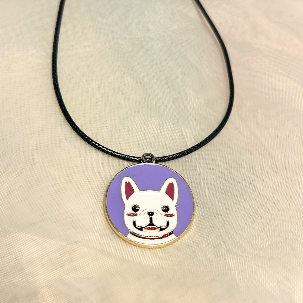 Cute Dog Chain - Attached to a black chain