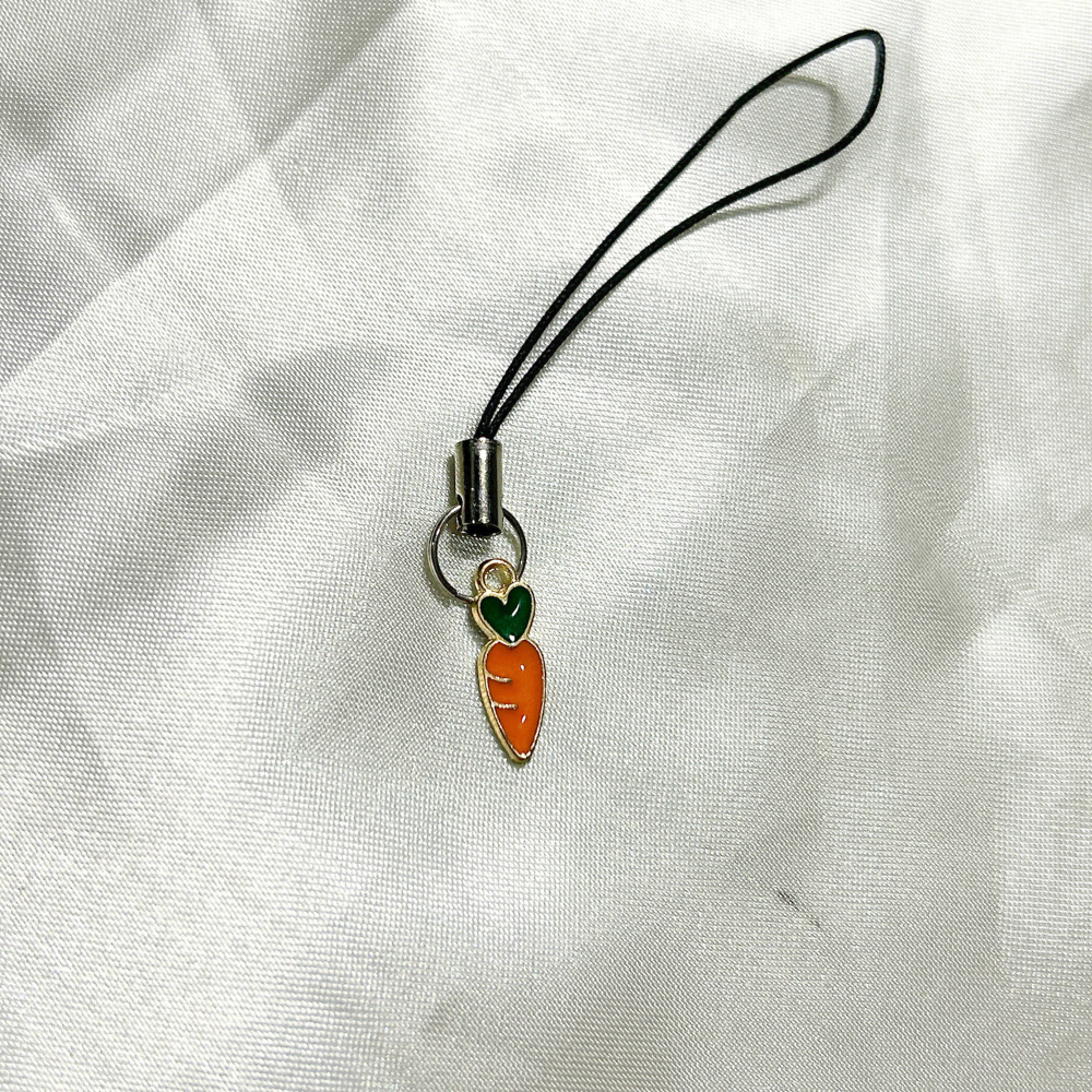 Carrot Phone Charm