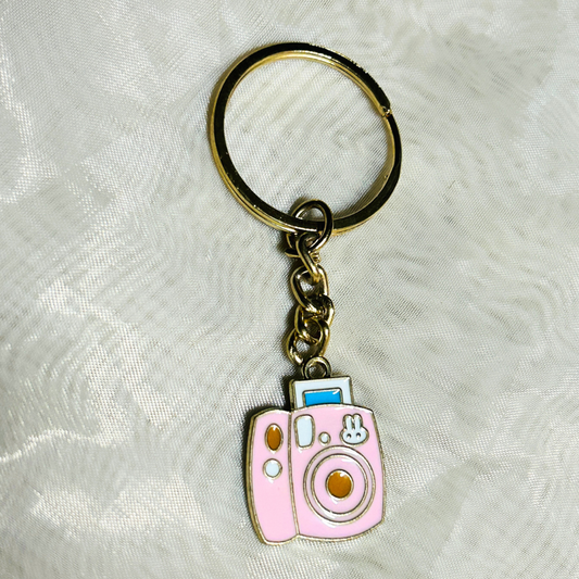 Pink Polaroid Keychain