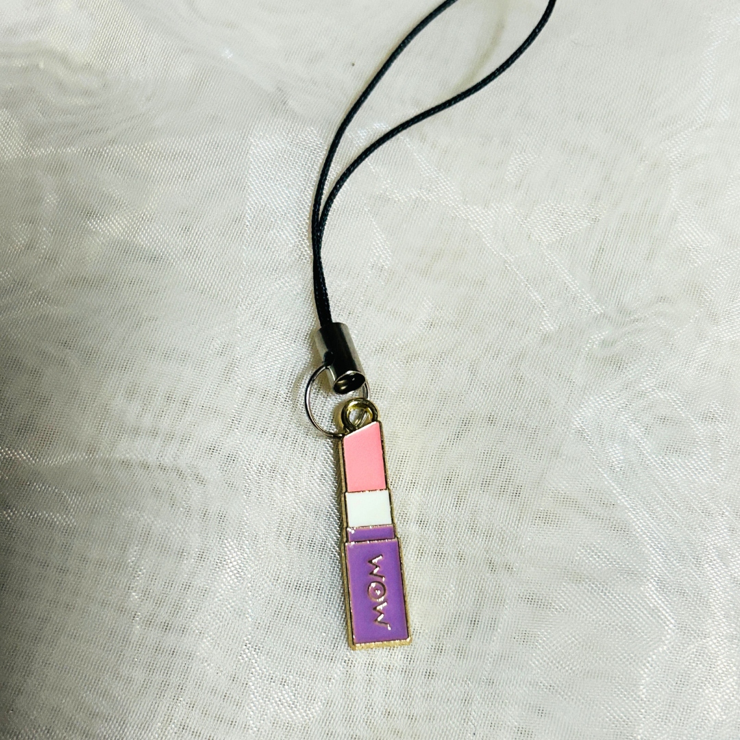 Lipstick Phone Charm