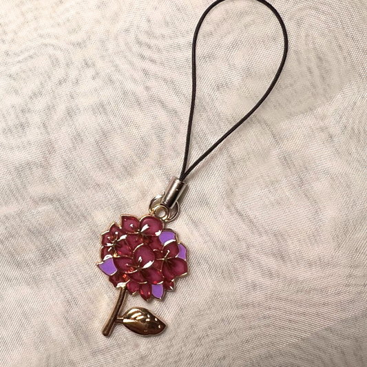 Hydrangea Phone Charm