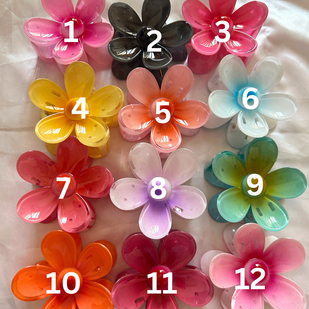 Flower Claw Clip - Large
