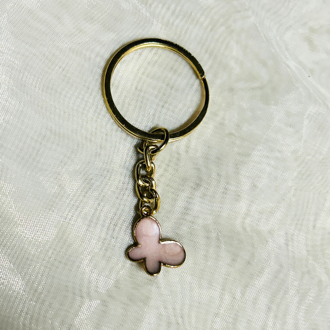 Ombre Pink Butterfly Keychain