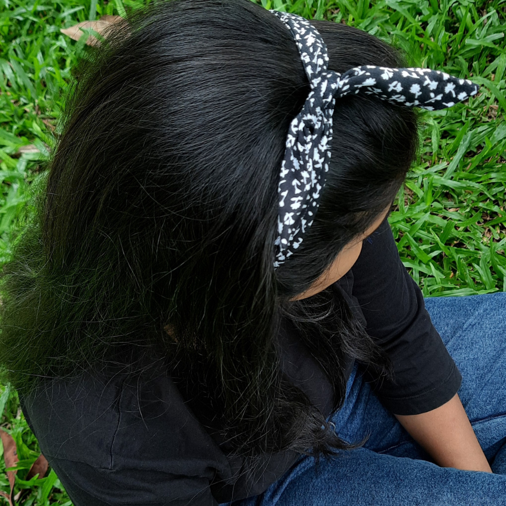 Black Prints TIY Headband
