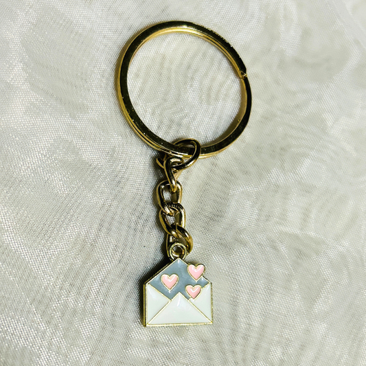 Envelope of Hearts Keychain