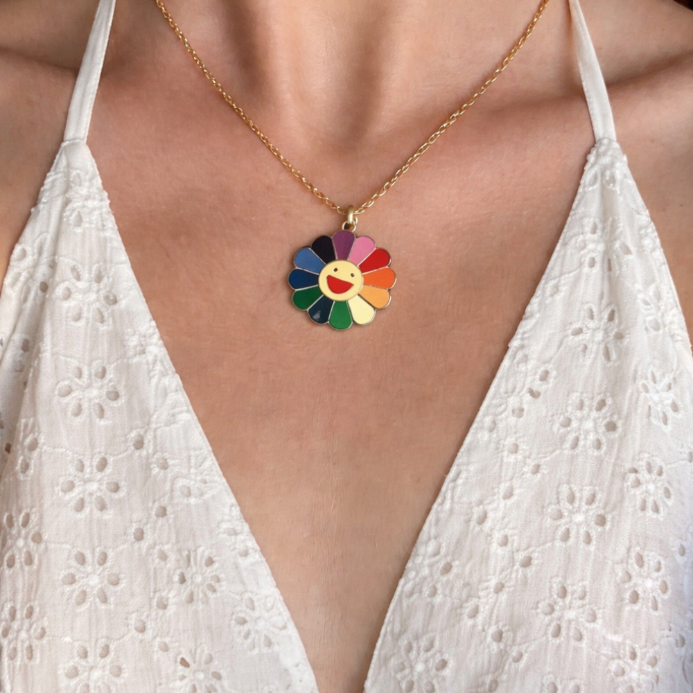 Rainbow Flower Chain